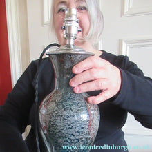Load image into Gallery viewer, 1930s WMK Ikora Glass Lamp. Lights up Inside
