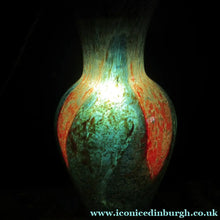 Load image into Gallery viewer, 1930s WMK Ikora Glass Lamp. Lights up Inside
