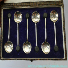 Load image into Gallery viewer, 1930s Boxed Set of Six Silver Hallmarked Coffee Spoons. Wilson &amp; Sharp, Edinburgh
