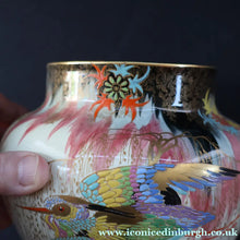 Load image into Gallery viewer, 1930s Carlton Ware Lustre Vase with Fabulous Sketching Bird Pattern. - British Ceramics
