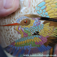 Load image into Gallery viewer, 1930s Carlton Ware Lustre Vase with Fabulous Sketching Bird Pattern. - British Ceramics
