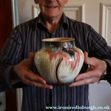 Load image into Gallery viewer, 1930s Carlton Ware Lustre Vase with Fabulous Sketching Bird Pattern. - British Ceramics
