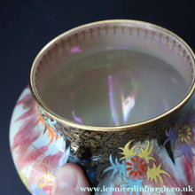 Load image into Gallery viewer, 1930s Carlton Ware Lustre Vase with Fabulous Sketching Bird Pattern. - British Ceramics
