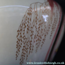 Load image into Gallery viewer, 1930s Carlton Ware Lustre Vase with Fabulous Sketching Bird Pattern. - British Ceramics
