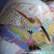 Load image into Gallery viewer, 1930s Carlton Ware Lustre Vase with Fabulous Sketching Bird Pattern. - British Ceramics
