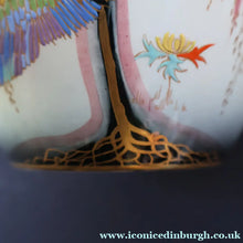 Load image into Gallery viewer, 1930s Carlton Ware Lustre Vase with Fabulous Sketching Bird Pattern. - British Ceramics

