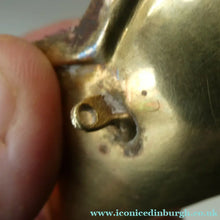 Load image into Gallery viewer, Collectable PAIR of Vintage 1930s Indian Brass and Copper Hanging Pillow Shape Purses
