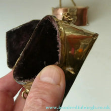 Load image into Gallery viewer, Collectable PAIR of Vintage 1930s Indian Brass and Copper Hanging Pillow Shape Purses
