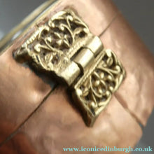 Load image into Gallery viewer, Collectable PAIR of Vintage 1930s Indian Brass and Copper Hanging Pillow Shape Purses
