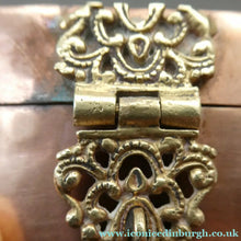 Load image into Gallery viewer, Collectable PAIR of Vintage 1930s Indian Brass and Copper Hanging Pillow Shape Purses
