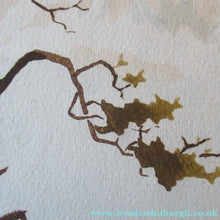 Load image into Gallery viewer, 1930s COLOUR WOODCUT Entitled The Lone Pine by James Alphege Brewer
