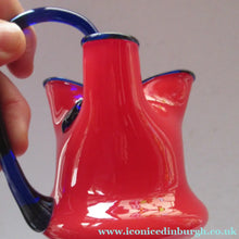 Load image into Gallery viewer, 1930s Czech Red and Blue Tango Vase Jug by Franz Welz
