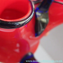 Load image into Gallery viewer, 1930s Czech Red and Blue Tango Vase Jug by Franz Welz
