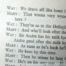 Load image into Gallery viewer, FIRST EDITION. 1930s Scottish Book: "Toom Byres: A Comedy of the Scottish Borders in Three Act" by Robert McLellan 
