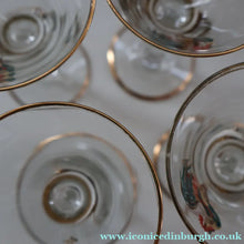 Load image into Gallery viewer, Vintage 1930s Glass Cockerel / Rooster Miniature Liqueur Glasses
