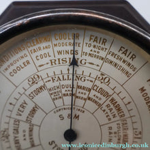 Load image into Gallery viewer, 1930s Free-Standing Desktop Bakelite Barometer Bennett's Worthing STORMOGUIDE by Short &amp; Mason. WORKING
