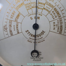 Load image into Gallery viewer, 1930s Free-Standing Desktop Bakelite Barometer Bennett's Worthing STORMOGUIDE by Short &amp; Mason. WORKING
