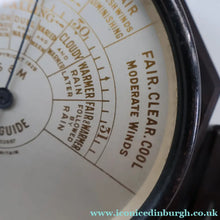 Load image into Gallery viewer, 1930s Free-Standing Desktop Bakelite Barometer Bennett's Worthing STORMOGUIDE by Short &amp; Mason. WORKING
