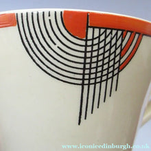 Load image into Gallery viewer, Royal Doulton 1930s Art Deco Royal Tango Lidded Cup and Saucer
