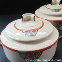 Load image into Gallery viewer, 1930s Royal Doulton Art Deco Miniature Lidded Serving Dish Orange Tango
