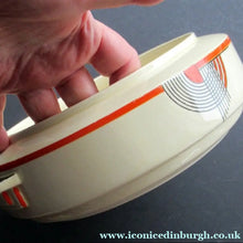 Load image into Gallery viewer, 1930s Art Deco Royal Doulton Orange Tango Open Serving Bowl
