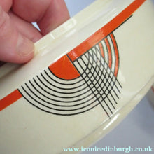 Load image into Gallery viewer, 1930s Art Deco Royal Doulton Orange Tango Open Serving Bowl
