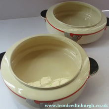 Load image into Gallery viewer, 1930s Art Deco Royal Doulton Orange Tango Open Serving Bowl
