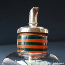 Load image into Gallery viewer, Vintage 1930s Glass Cockerel / Rooster Glass Decanter and 6 Matching Shot Glasses. Rare Cock Fighting Images
