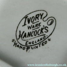 Load image into Gallery viewer, 1930s Hancock's Ivory Ware ART DECO Miniature or Cabinet Tea Set Embellished with Random Multi-Colour Dots
