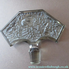 Load image into Gallery viewer, 1930s Czechoslovakian  Schlevogt Bacchus Decanter  &amp; Shot Glasses

