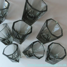 Load image into Gallery viewer, 1930s Czechoslovakian  Schlevogt Bacchus Decanter  &amp; Shot Glasses
