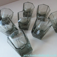 Load image into Gallery viewer, 1930s Czechoslovakian  Schlevogt Bacchus Decanter  &amp; Shot Glasses
