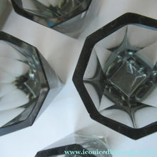 Load image into Gallery viewer, 1930s Czechoslovakian  Schlevogt Bacchus Decanter  &amp; Shot Glasses
