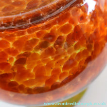 Load image into Gallery viewer, Large 1930s Czech  / Bohemian Glass Vase. Heavy Piece with Mottled Colours
