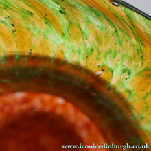Load image into Gallery viewer, Large 1930s Czech  / Bohemian Glass Vase. Heavy Piece with Mottled Colours
