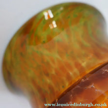 Load image into Gallery viewer, Large 1930s Czech  / Bohemian Glass Vase. Heavy Piece with Mottled Colours
