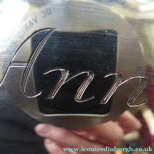 Load image into Gallery viewer, 1930s Large Size SOLID SILVER Quaich. Stylish Deco Shape in Original Box. Hallmarked 1936 and Inscribed "Ann" on the side
