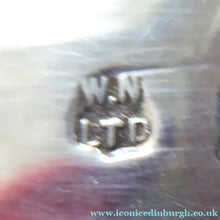 Load image into Gallery viewer, 1930s Large Size SOLID SILVER Quaich. Stylish Deco Shape in Original Box. Hallmarked 1936 and Inscribed "Ann" on the side
