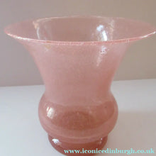 Load image into Gallery viewer, 1930s Art Deco Heavy Bubble Glass Vase. Possibly John Walsh Walsh
