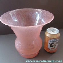 Load image into Gallery viewer, 1930s Art Deco Heavy Bubble Glass Vase. Possibly John Walsh Walsh
