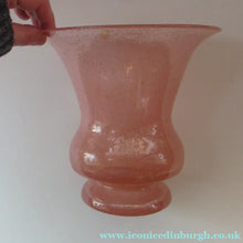 Load image into Gallery viewer, 1930s Art Deco Heavy Bubble Glass Vase. Possibly John Walsh Walsh

