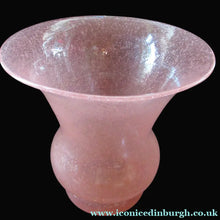 Load image into Gallery viewer, 1930s Art Deco Heavy Bubble Glass Vase. Possibly John Walsh Walsh
