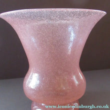 Load image into Gallery viewer, 1930s Art Deco Heavy Bubble Glass Vase. Possibly John Walsh Walsh

