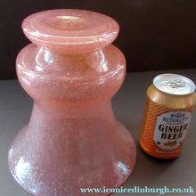 Load image into Gallery viewer, 1930s Art Deco Heavy Bubble Glass Vase. Possibly John Walsh Walsh
