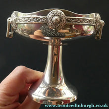 Load image into Gallery viewer, 1930s Solid Silver Miniature Footed Dishes with Celtic Decoration by Henry Matthews
