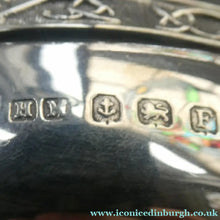 Load image into Gallery viewer, 1930s Solid Silver Miniature Footed Dishes with Celtic Decoration by Henry Matthews
