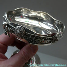 Load image into Gallery viewer, 1930s Solid Silver Miniature Footed Dishes with Celtic Decoration by Henry Matthews
