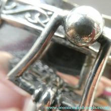 Load image into Gallery viewer, 1930s Solid Silver Miniature Footed Dishes with Celtic Decoration by Henry Matthews
