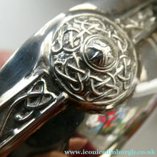 Load image into Gallery viewer, 1930s Solid Silver Miniature Footed Dishes with Celtic Decoration by Henry Matthews
