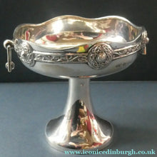 Load image into Gallery viewer, 1930s Solid Silver Miniature Footed Dishes with Celtic Decoration by Henry Matthews

